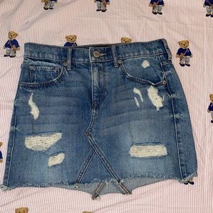 Express jean skirt